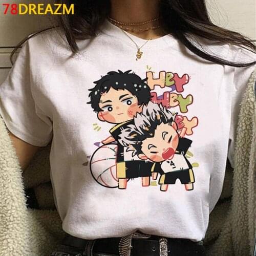 Oya Oya Oya Haikyuu top tees male casual harajuku plus size summer top streetwear