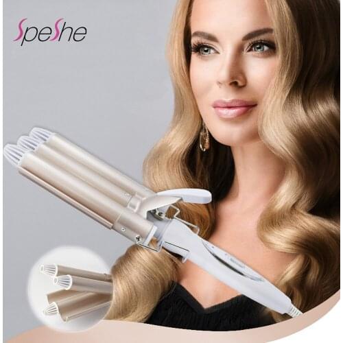 3-head Hair Curer Professional Electric Triple Barrel Curler Ceramic Hair Waver Styling Tools Hair Curling Corrugation Wand
