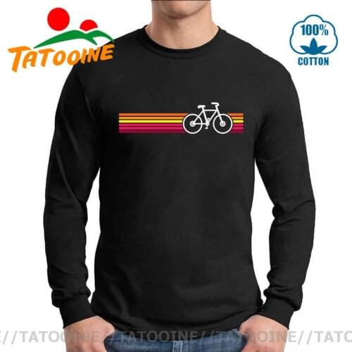 Vintage MTB biker T shirt Long Sleeves Retro Bicycle Cycling Mountain Bike T-shirts Biking Gift tee shirt Cyclist present tshirt