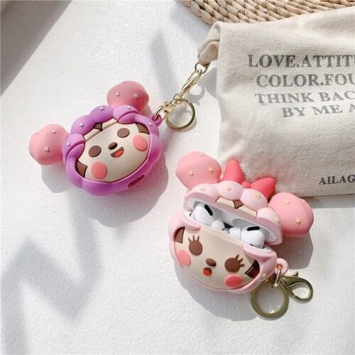Mickey Minnie Airpods Pro Protective Cover Cartoon Cute Apple 1/2 Generation Wireless Headset Cover Applicable