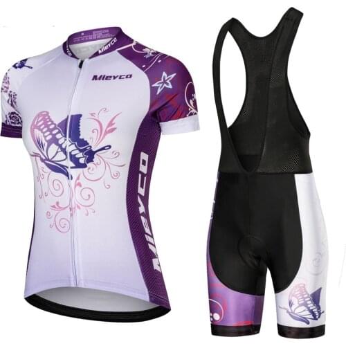 2020 Womens Cycling Jersey Sets Bicycle Clothing Kits Mountain Bike Clothes Lady MTB Racing Uniform Female Outdoor Sportswear