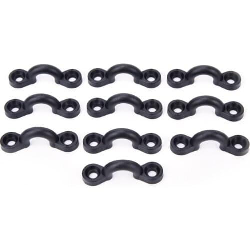 10pcs Nylon Bungee Deck Loops Tie Down Pad Eye for Boat Kayak Deck Rigging Kit replacement accessories run shock cord