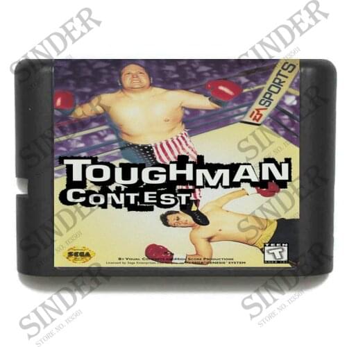 Toughman Contest 16 bit MD Game Card For Sega Mega Drive For Genesis