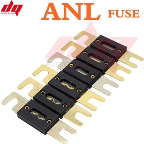 2 Pcs Gold Silver Copper Tone Black Car Auto Audio System Protection ANL Fuse 100A 150A 200A 250A 300A 80A