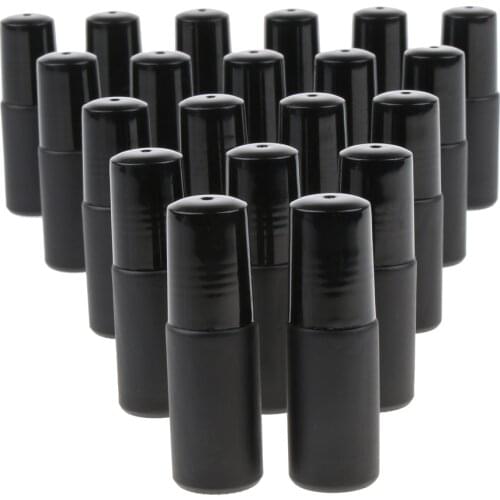 20pcs Glass Refillable Empty Essential Oils Roll On Bottles Containers 5ml