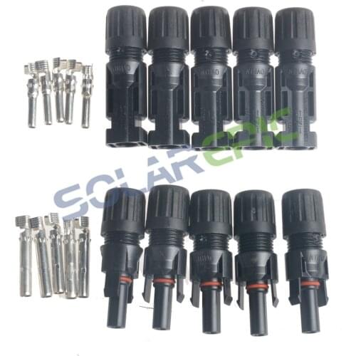 5 Pairs Waterproof Connector Male + Female Wire Solar Panel Cable Connectors Waterproof IP67 Conectores Solar Cable