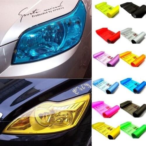 60x30cm Dark Black Car Light Vinyl Film Auto Headlight Taillight Tint Vinyl Sheet Sticker