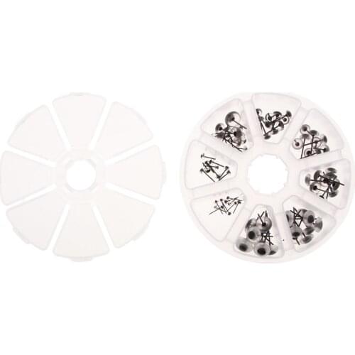 80x Glass Eyes On Wire Amber Toy Teddy Eyes Puppets Dolls Crafts Accessories