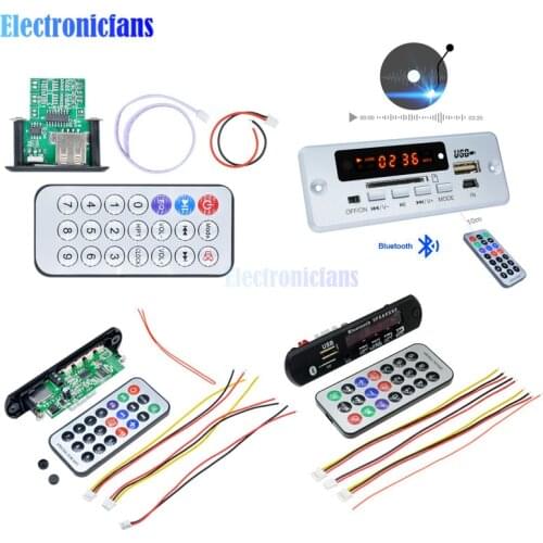 Car Wireless Bluetooth MP3 Sound Card Decoder Board USB TF MP3 WAV U-Disk Reader MP3 Player Amplifier Board Module For Arduino