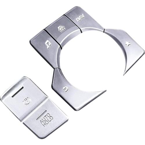 For Mazda 3 Axela CX-4 CX-5 Car Aluminum Electronic Handbrake Parking Brake & Multimedia Button Cover Frame Trim Sticker