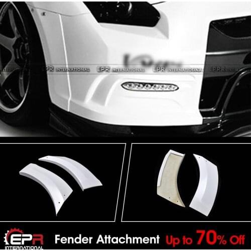 For Nissan GTR R35 2013 Ver VRS Style Carbon Front Fender Mudguards Extension Exterior kits (For OE EARLY front bumper)