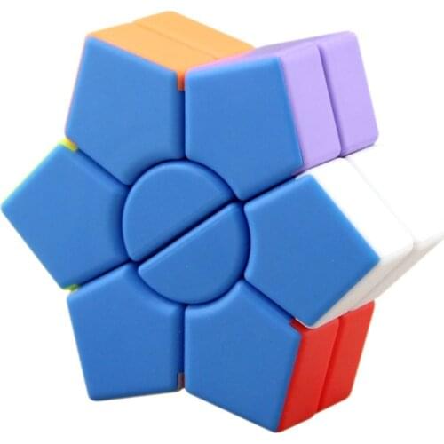 Two Layers Hexagon Hexagram Six Pointed Star Speed Magic Cube Puzzle Twist Fancy Cubic Brain Teaser Stickerless Multi-Color ABS