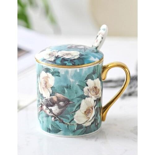 European-Style Tableware Set High-End China Household Cup and Mug Luxury Phnom Penh Gift Porcelain Mug