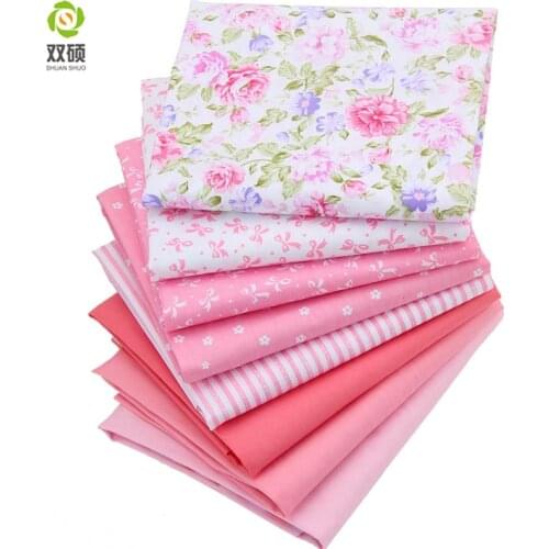 8 Color Cotton Twill Fabric Patchwork Tissue Cloth Of Handmade DIY Quilting Sewing Baby&Children Sheets Dress 40*50cm 8PCS/LOT