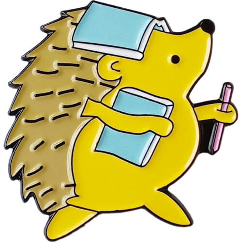 Custom Cute Hedgehog Soft Hard Enamel (Cloisonne) Pin Hardcove Jewelry Brooch Welcome to Customize with Your Logo Design