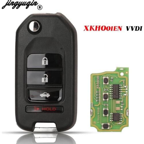 Jingyuqin 3+1 Buttons Xhorse XKHO01EN Remote Car Key For VVDI For Honda Type Flip Fob Universal Control Key