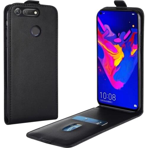 Flip Up and Down Leather Case for Huawei Honor View 20 PCT-AL10 PCT-TL10 6.4'' Vertical Cover for Honor View20 Case Phone Bag