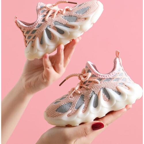 Boy Sneakers Infant Shoes 20201 Fashion Childrens Flat Shoes Baby Kids Girls Shoes Stretch Breathable Mesh Sports Running Shoes