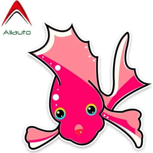 Aliauto Lovely Car Sticker Marine Life Fish Vinyl Decal Automobiles Accessories for Mazda 3 Subaru Golf 4 Volvo Smart,13cm*13cm