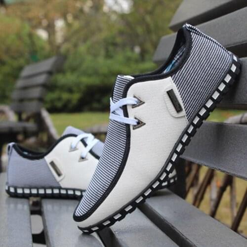 Mens business casual shoes 2020 mens fashion flat bottom breathable non-slip sports driving shoes