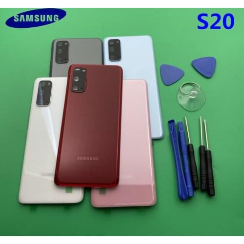 NEW 100%Original Back Battery Cover Glass Replacement Part Samsung Galaxy S20 G980 G980F Rear Door Housing Case+tools