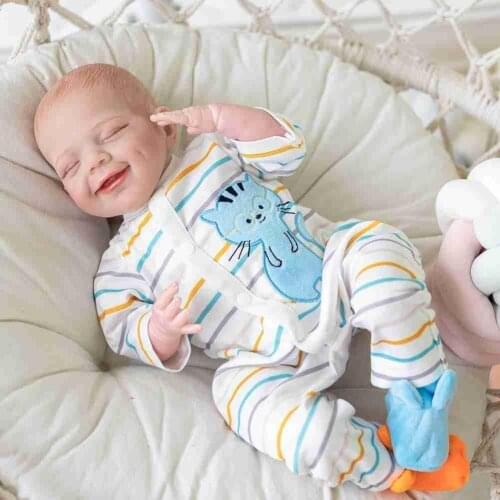 NPK 21 Inches DIY Popular Reborn Doll Kit Sleeping April Face Very Soft