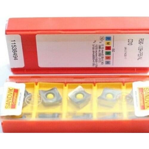 ORIGINAL 5PCS CARBIDE INSERT R590-1105H-PS5-NL CD10