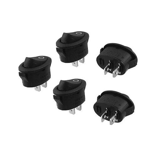 10 Pcs ON/OFF AC 250V/6A 125V/10A Oval Boat Rocker Switch