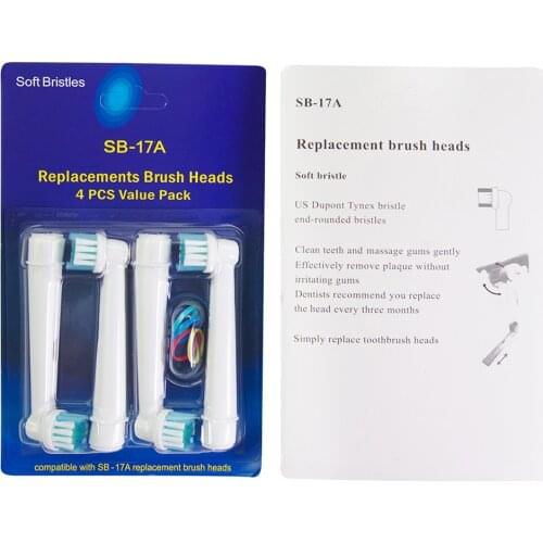 16×Replacement Brush Heads For Oral-B Toothbrush Fit Advance Power/Pro Health/Triumph/3D Excel/Vitality Precision Clean