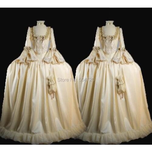 Tailored!NEW Royal 18 Century French Duchess Retro medieval Renaissance Reenactment Theatre Civil war Victorian dress HL-317