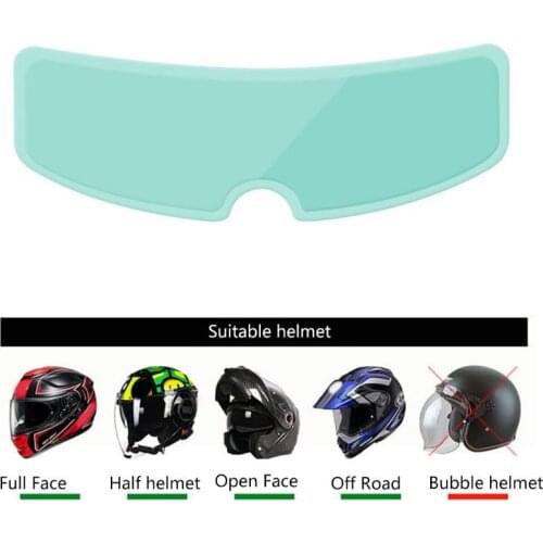 Universal Helmet Clear Anti-Fog Motorcycle Helmet Lens Fog Resistant Films E7CA