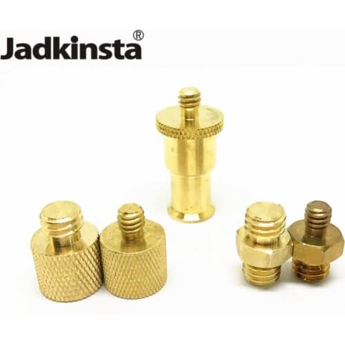 Jadkinsta Copper 1/4 to 3/8 Male or Female Adapter Screw Camera Tripod Ball Head Monopod Flash Light Stand Mount Screw Adapter