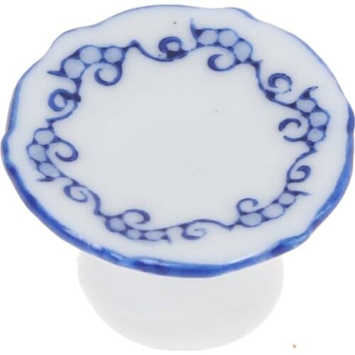 1:12 Dollhouse Miniature Porcelain Fruit Plate Dolls Kitchen Accessories For Dollhouse Decals Simulation Furniture Toys