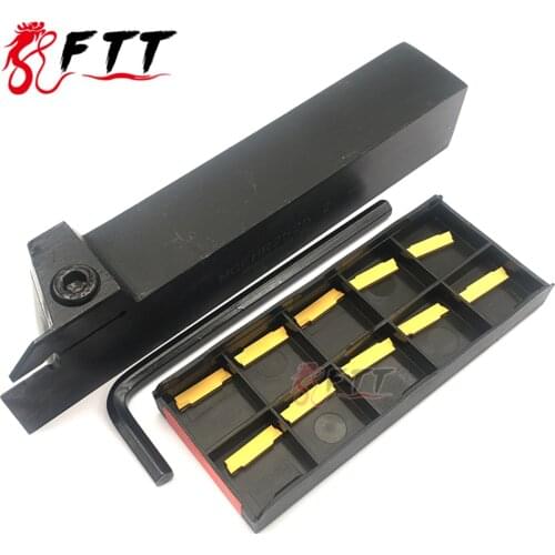 1PC MGEHR2525-2 CNC 25mm Groove Cutter Lathe Toolholder 10PCS MGMN200 G FT4025 Carbide Inserts Grooving Cut-Off Turning Tools