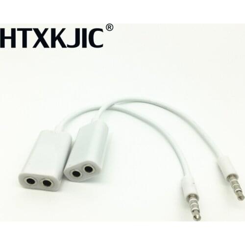 1 Male to 2 Female 3.5 Jack Aux Audio Cable Headphone Splitter for Apple iPhone 4 5 5s 6 6S 7 plus iPad iPod laptop MP3 speaker