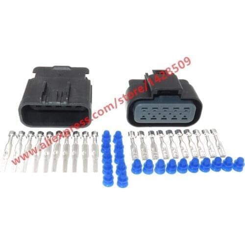 10 Sets 10 Pin/Way 2.8mm Female Male Waterproof Auto Connector Wire Plugs For Cars15326661 15326660