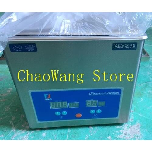 2.8L Jewelry Ultrasonic cleaner with heating device Double head Digital Ultrasonic Cleaner