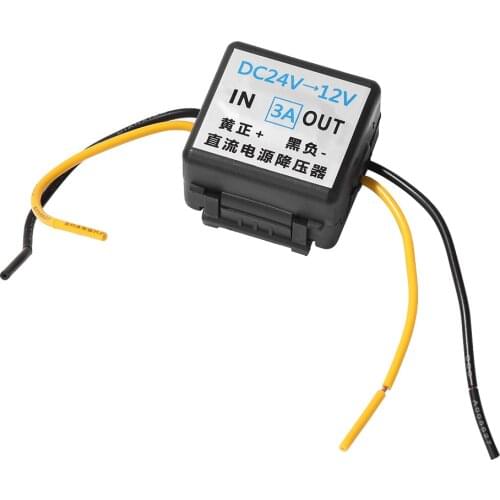 24V to 12V 3A Step Down Voltage Power Converter DC DC Buck Converter for Car Bus Truck Boat Accessories Parts