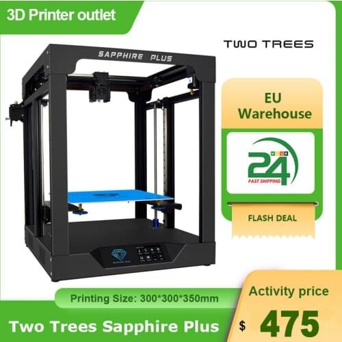 Two Trees Sapphire Plus CoreXY 3D Printer DIY Kit Ultra-Quiet Printing Large Print Size 300*300*350mm Support Auto Leveling