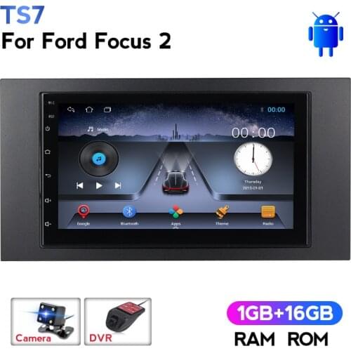NaviFly 7inch 2din 1+16G Android For Ford Focus 2 Car Radio Multimedia Video Player Navigation GPS support carplay DVR camera