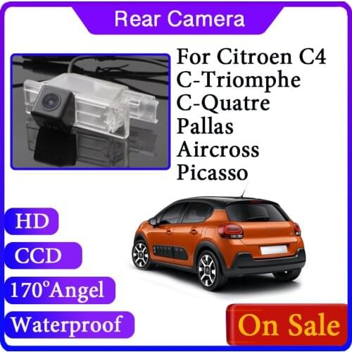 Car Rear View Back Up Camera For Citroen C4 C-Triomphe C-Quatre C4 Pallas Aircross Picasso 2004~2020 Car Reversing Aid Camera