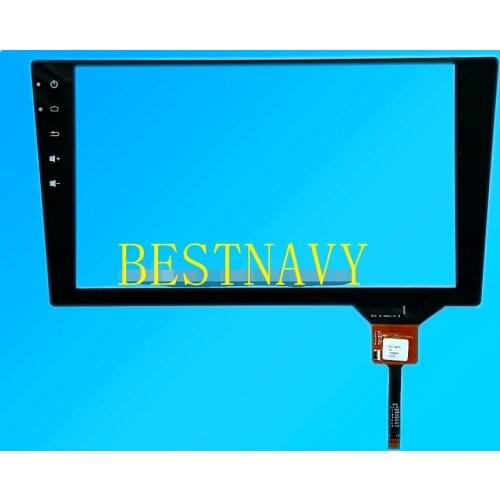 Free shipping 9" inch Capacitive touch screen with 6PIN 12PIN for Renault kagar 2018 DVD Touch screen digitizer glass Repair