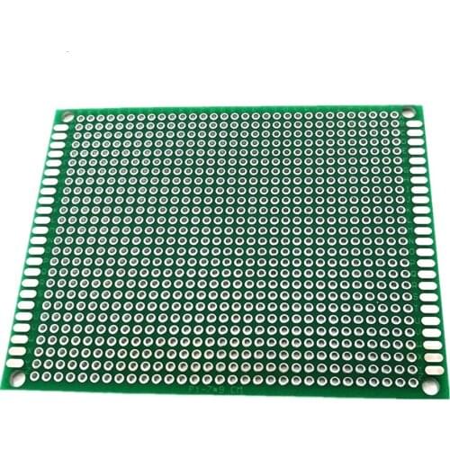 7*9cm double-sided universal board hole plate experiment board glass fiber green oil spray tin board PCB board