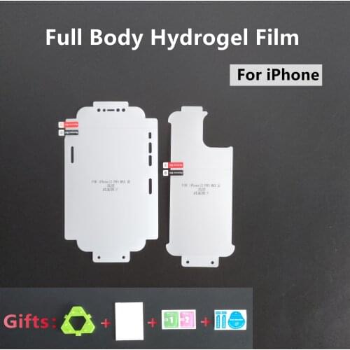 360° Full Body Coverage Hydrogel Film For iPhone 12 pro max iPhone 11 IP XS 8 plus HD Hydrogel Film Screen protector