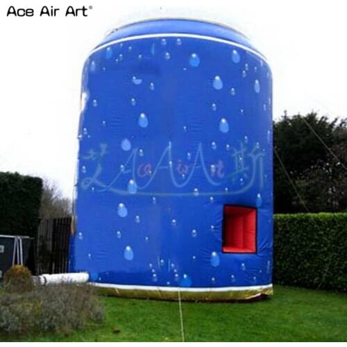 Customized kiosk balloon 6 m H giant inflatable concession sale stand,bottle shaped sale station on discount