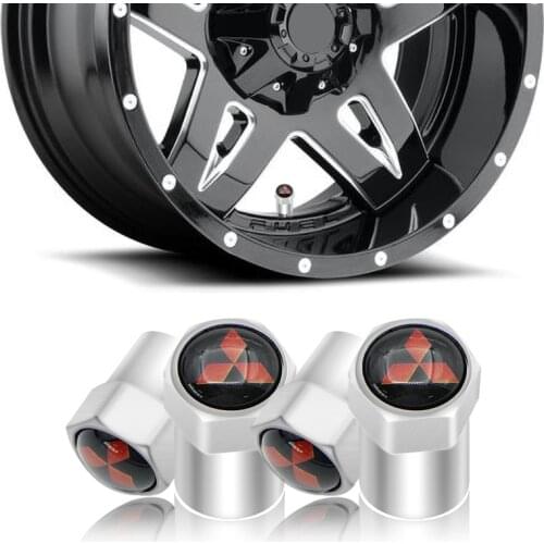 Wheel Tire Valve Cap Wheel Tire Part Valve Stem Cap Cover for Mitsubishi ASX Lancer Pajero Outlander L200 EVO Lancer EX Pajero