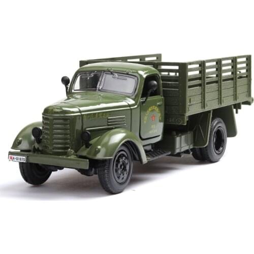 Truck Car Alloy Diecast 1:36 Military Truck Matel Model Dongfeng Jiefang With Pull Back For Boys Gifts