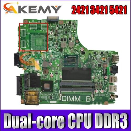 CN-05J8Y4 0PTNPF 0825R3 5J8Y4 mainboard For DELL Inspiron 2421 3421 5421 Laptop Motherboard 12204-1 with Dual-core CPU DDR3
