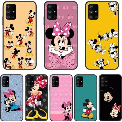 Fashion Disney Mickey cartoon cover Phone Case Hull For Samsung Galaxy A 90 50 51 20 71 70 40 30 10 80 E 5G S Black Shell Art C
