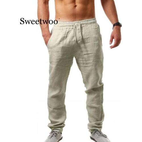 2020 Spring Summer Mens Trousers Thin Breathable Loose Slacks Pants for Male Ultra-thin Small Feet Trousers Casual pants